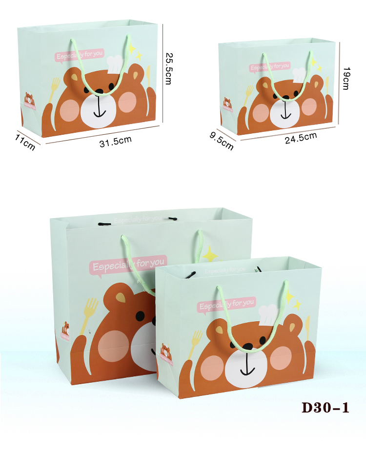 gift of korean cartoon gift bag hand bag cartoon gift bag paper
