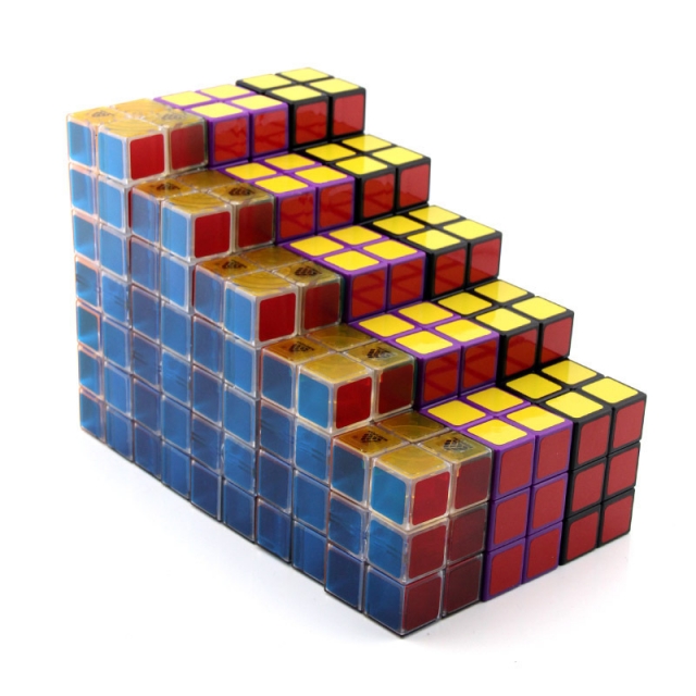 智力乐园227立方体魔方2x2x7cuboidcube二阶异形收藏玩具