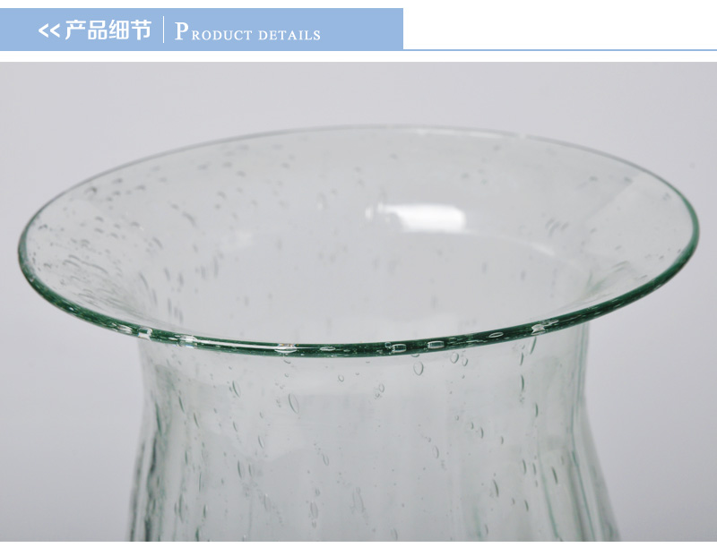 后现代简欧式新古典水晶玻璃花瓶样板房装饰餐桌摆件YK800843、YK8008323