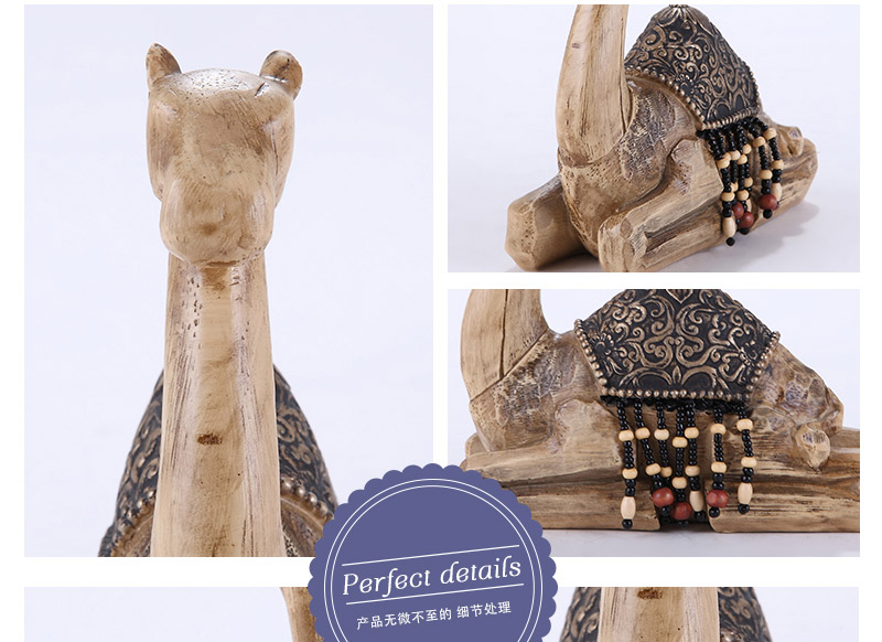 骆驼摆件摆设 树脂工艺品 动物时尚创意1110455-G414