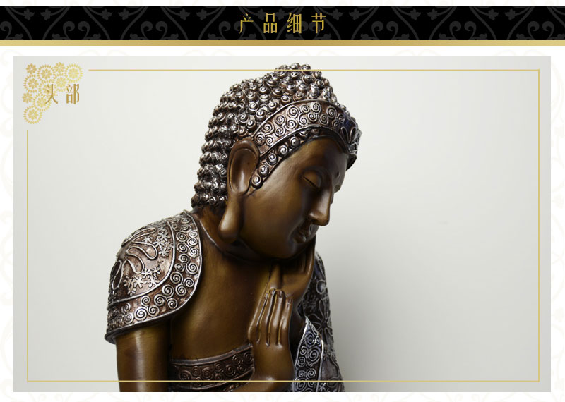 东南亚风格树脂工艺品摆件释迦牟尼佛睡佛泰国佛像摆设装饰品NY13169043