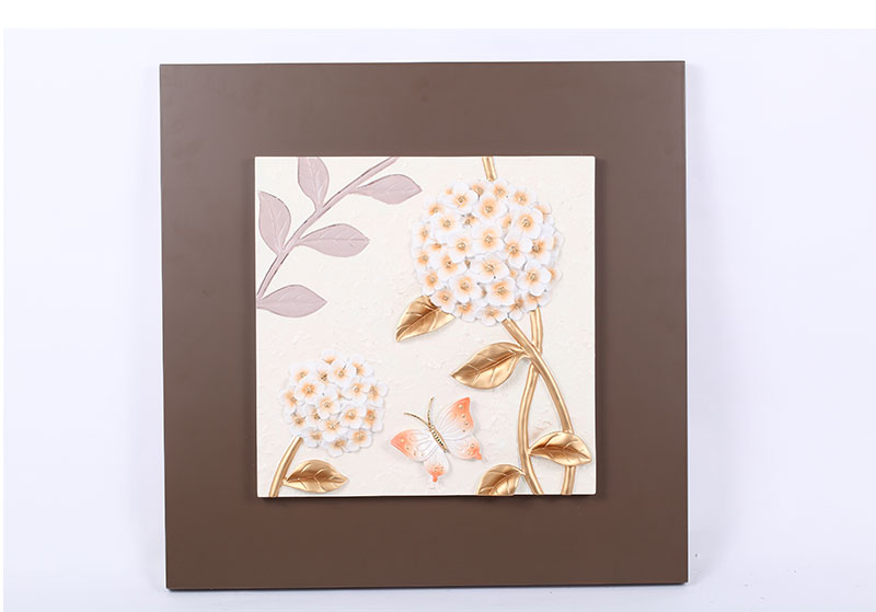 工艺画玄关艺术画卧室客厅画挂画 装饰画家居饰品60x60-34