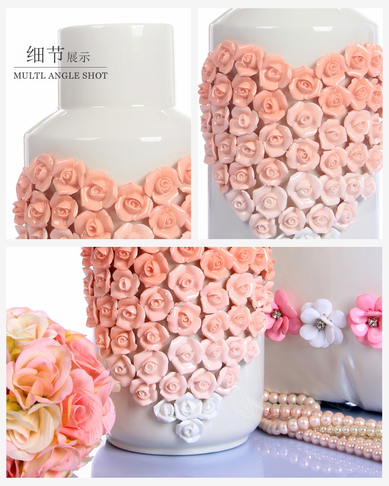 简约现代时尚创意家居饰品 心形玫瑰花瓶（不含木架费）NHTC1057-1-F 2-F3