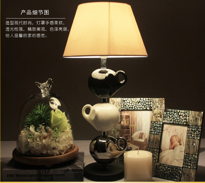 蜜结婚礼物实用三只小象摆件台灯创意婚庆礼品高档朋友新婚礼物（不含木架费）NHTC1020-BWS2