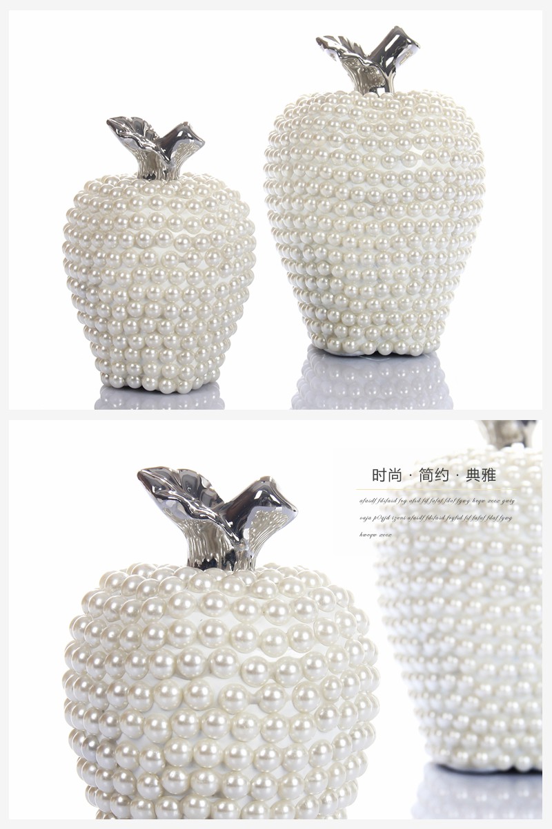 创意家居装饰品摆件 珍珠苹果（不含木架费）NHTC1046-1-WS 2-WS2