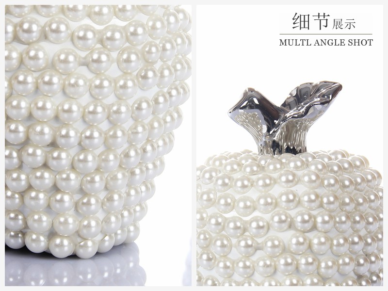 创意家居装饰品摆件 珍珠苹果（不含木架费）NHTC1046-1-WS 2-WS3