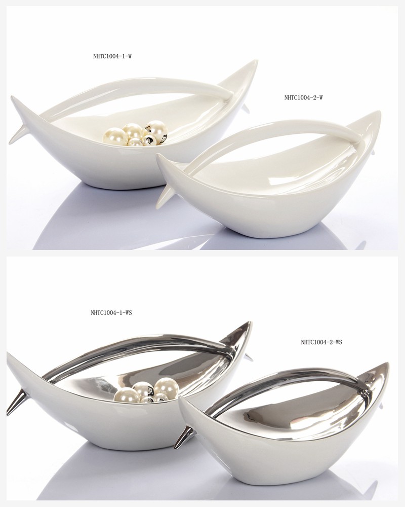 现代时尚家居装饰品摆设客厅简约工艺品（不含木架费） NHTC1004-1-W 2-W 1-WS 2-WS2
