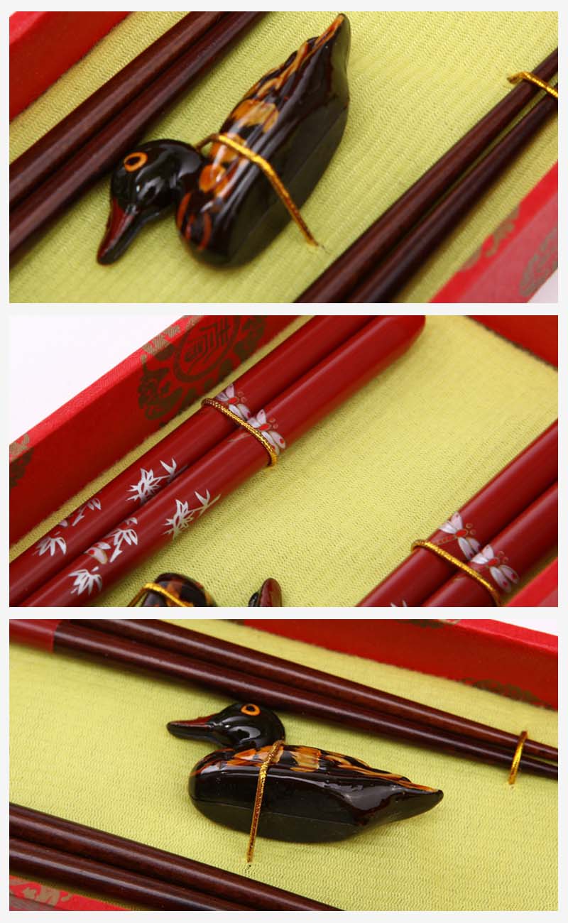 高档原木筷子2对套装 天然健康 高档礼品Y2-0013