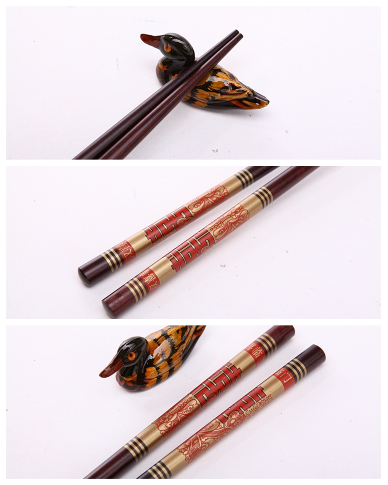 高档原木筷子2对套装 天然健康 高档礼品 Y2-0163