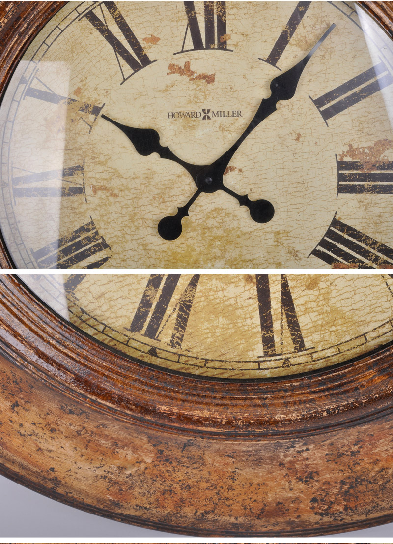 美式挂钟餐厅客厅静音钟表创意时钟艺术时尚复古欧式挂钟ZY30114