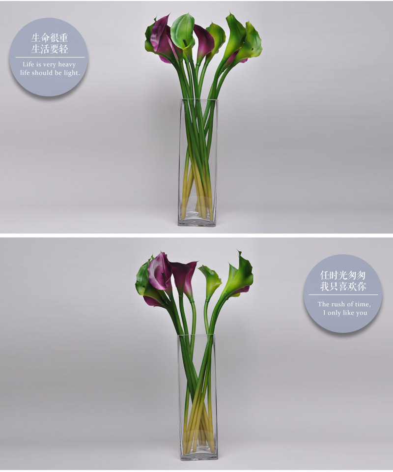 仿真花硅胶马蹄莲花艺 家居装饰花海芋假花NFH-10008-GR3
