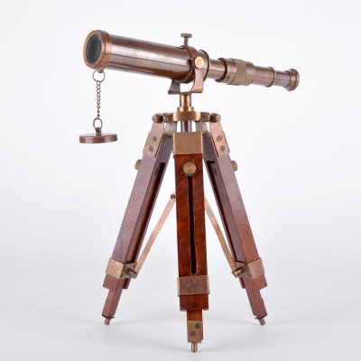 现代仿古风格铜制铜色望远镜K13010526