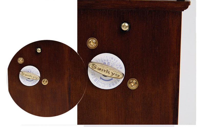 木质仿时钟音乐盒创意礼品礼物（不含木架费）MW-0395
