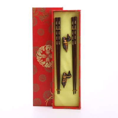 高档原木筷子2对套装 天然健康 高档礼品Y2-003