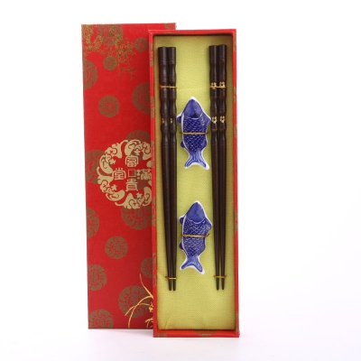 高档原木筷子2对套装 天然健康 高档礼品Y2-009