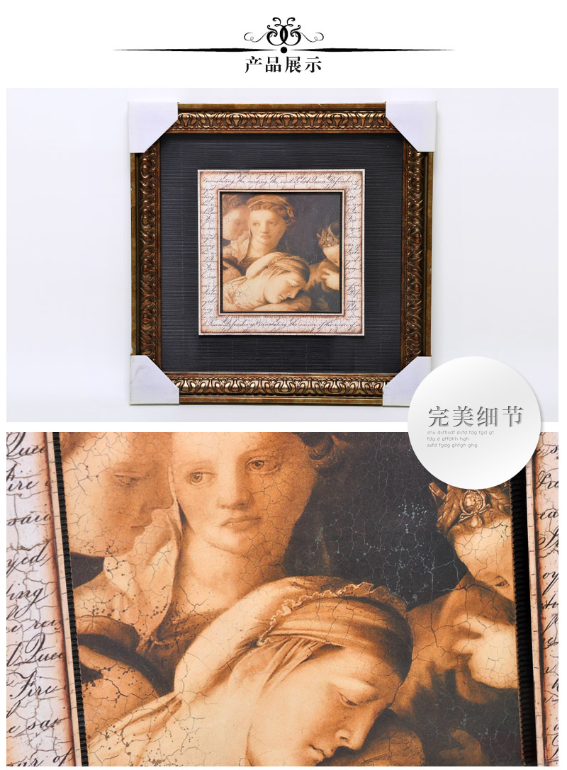 仿真手绘油画拉斐尔世界名画小天使 客厅现代装饰画挂画墙画壁画SPG ZS0383