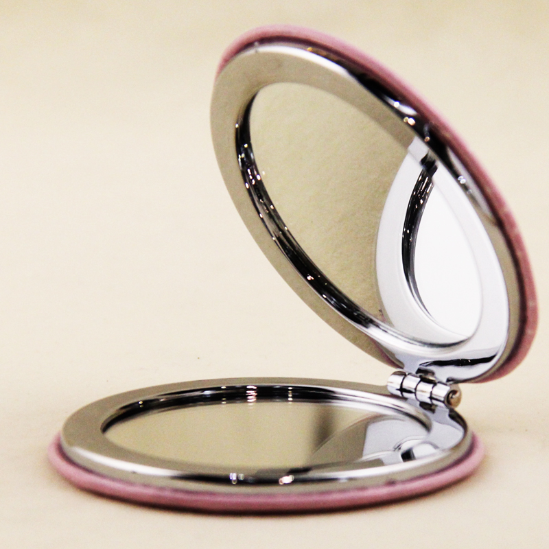 时尚可爱与你同行韩版便携金属化妆镜圆形镜2
