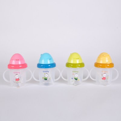 200ML双耳吸管杯防漏学饮杯宝宝婴儿小孩儿童训练杯喝水杯TMY-4104