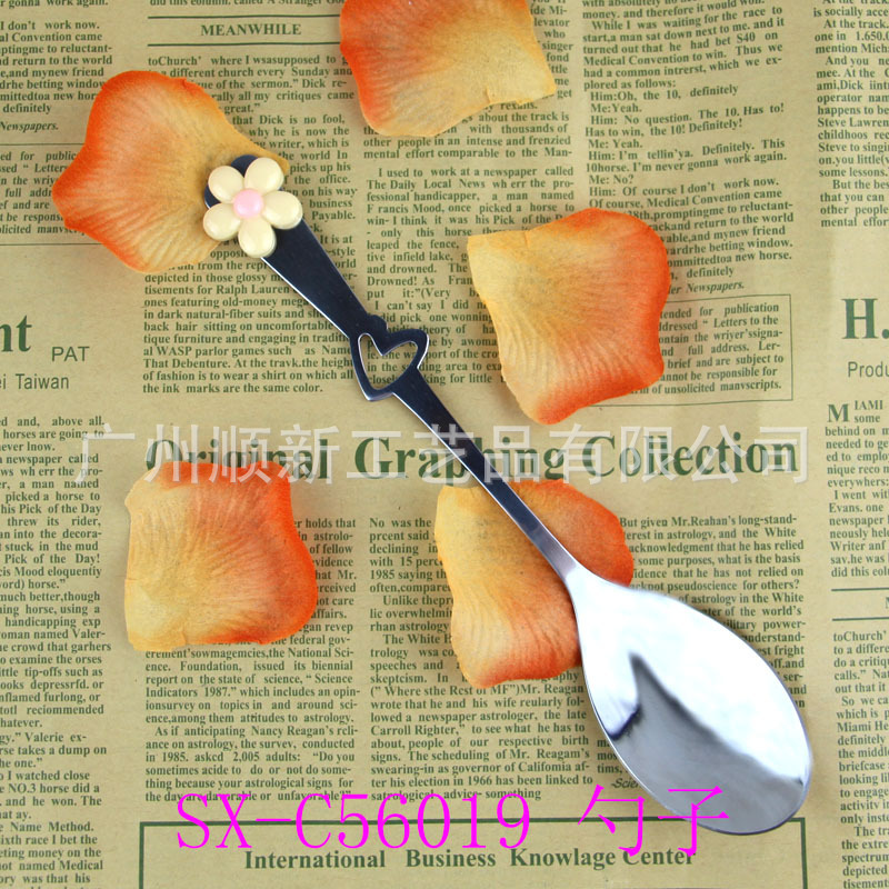 【2015新品】工厂直供批发优质精美不锈钢西餐勺子长柄饭汤调羹 SX-C560192