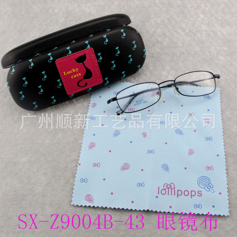 【2015爆款】工厂直供批发可爱卡通双面绒印花眼镜布镜头布檫拭布2