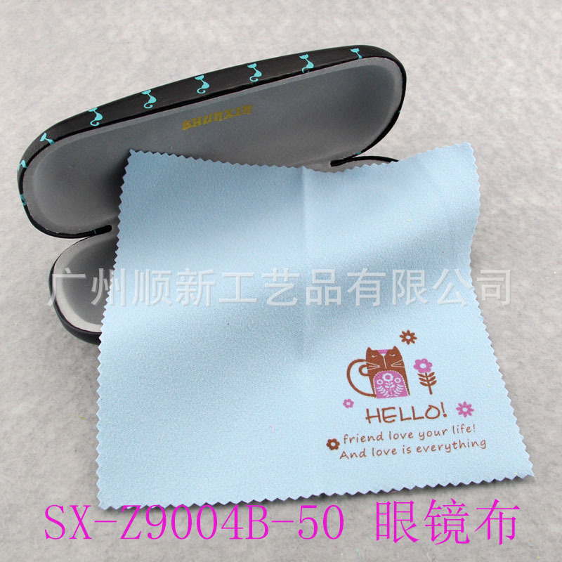 【2015爆款】工厂直供批发可爱卡通双面绒印花眼镜布镜头布檫拭布2