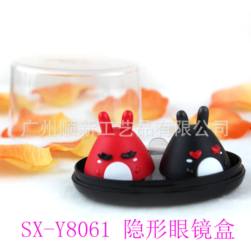 【2015厂家新款热推】淘宝热卖韩版可爱卡通优质便携式隐形眼镜盒10