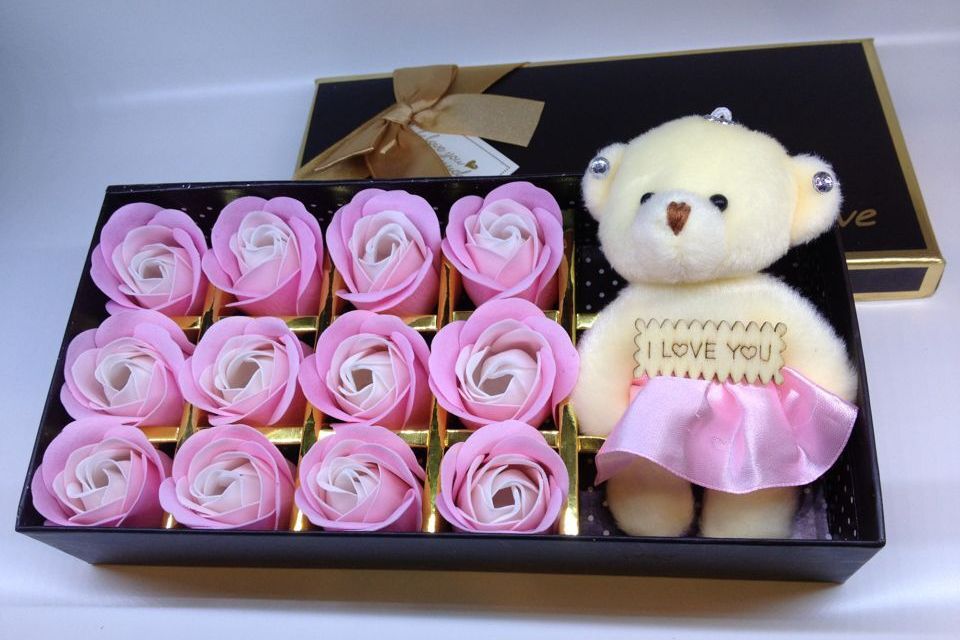 香皂花 仿真花 礼品盒 婚庆礼品 香薰 无火香薰3