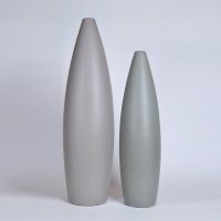 现代简约陶瓷花瓶 灰色时尚艺术大肚瓶花瓶大号/小号创意家居装饰摆设花瓶OH080-8372-58G2