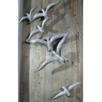 西式现代铝制海鸥挂件 (6只）客厅书房卧室装饰