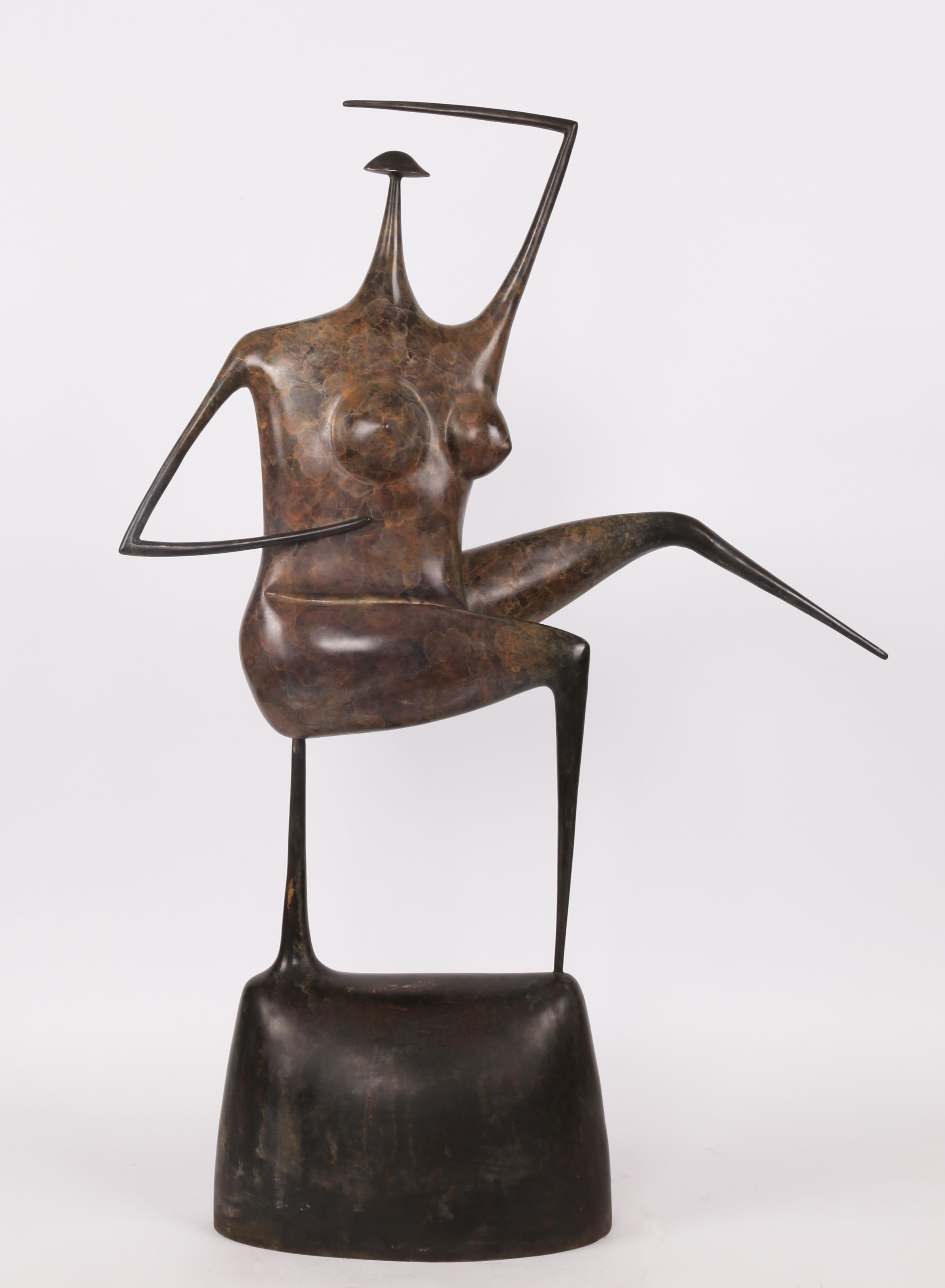 西式现代铜制抽象艺术人体3造型摆件家居装饰抽象摆件