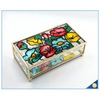 少量定制玻璃首饰盒 珠宝收纳盒 创意家居摆件 家居用品 送礼佳品  婚礼赠品
