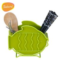 SAKURA沥水筷子筒筷子架多功能餐具架 厨房餐具用品筷子盒筷子笼