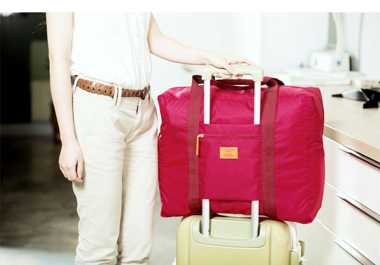 韩版防水尼龙折叠式旅行收纳包 旅游收纳袋 男女士衣服整理袋6