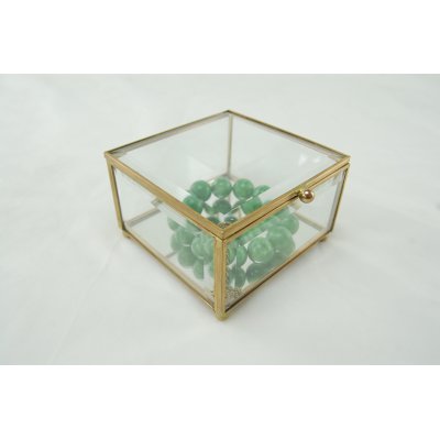 现代简约透明玻璃首饰盒珠宝盒饰品盒展示盒P37-4