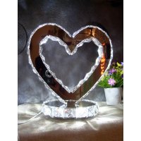 现代简约led心形婚庆卧室台灯8009