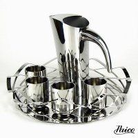 欧式时尚创意不锈钢茶杯套装 托盘咖啡杯咖啡壶