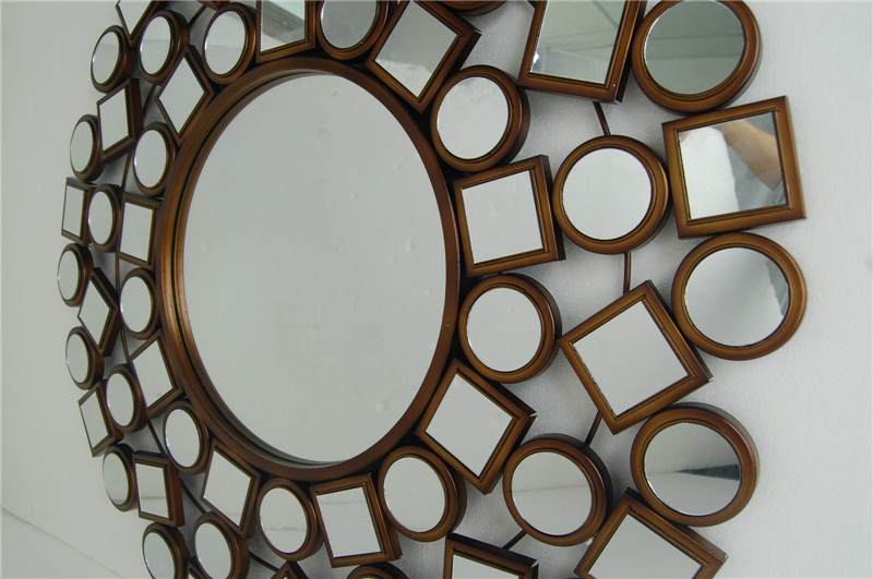 欧式高档创意挂墙铁艺镜装饰镜1