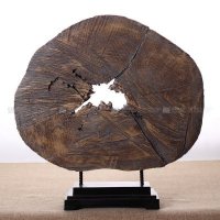 欧式仿木摆件家居装饰美式工艺品玄关电视柜样板间酒店会所装饰品