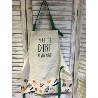 日单 纯棉帆布围裙  蔬菜围裙