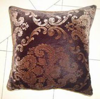 中式古典风格丝绒烫金图案抱枕枕头床上用品4