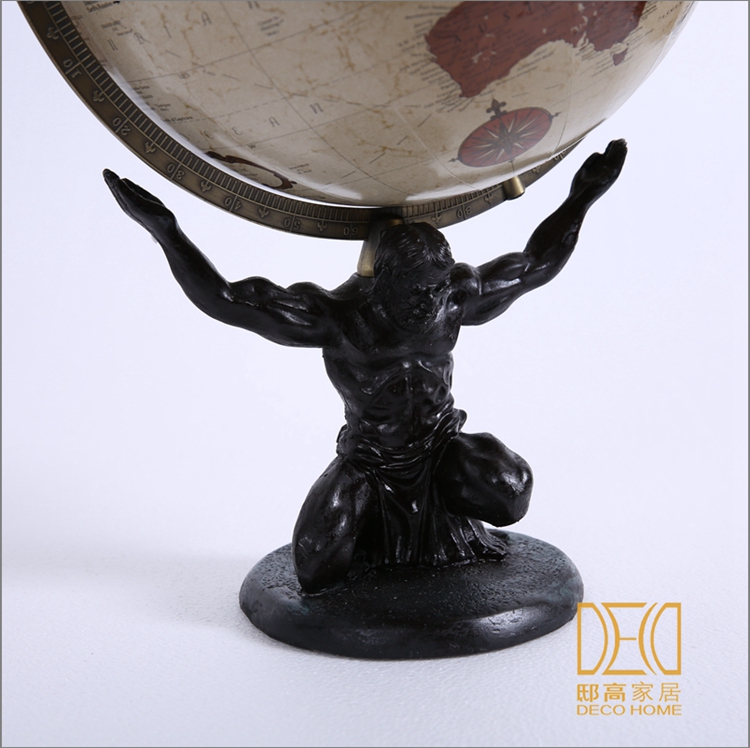 办公室装饰品摆件 欧式风格 创意地球仪 人物地球仪3