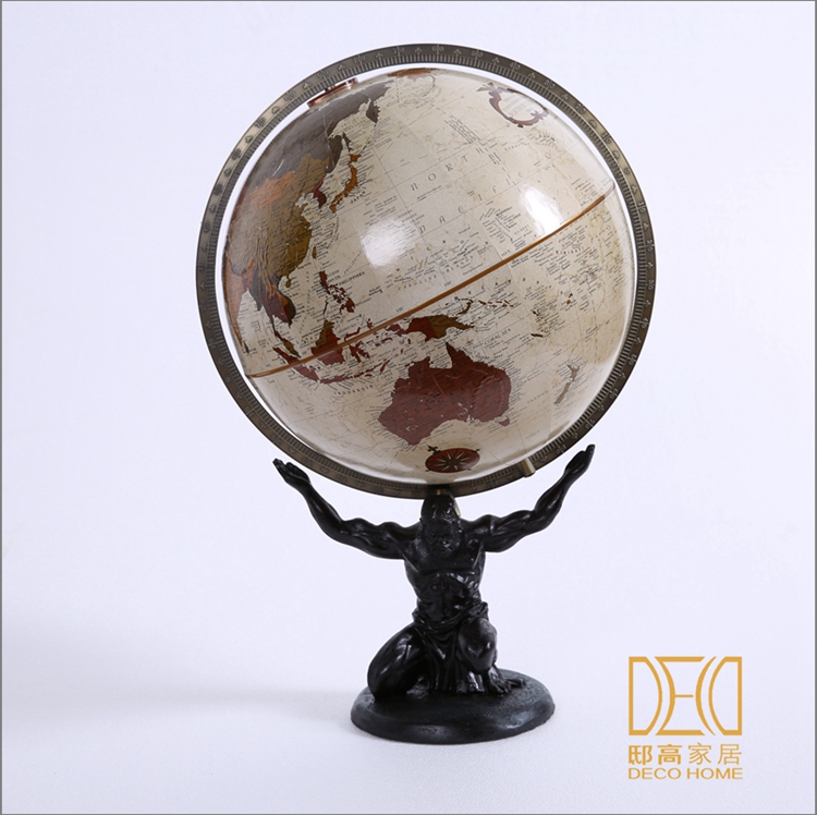 办公室装饰品摆件 欧式风格 创意地球仪 人物地球仪4