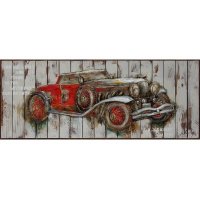 欧式复古汽车木板画装饰画壁画W158B