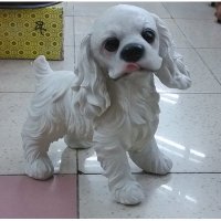 创意新房摆件家居饰品人物客厅装饰摆件特色小狗树脂摆设工艺品