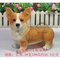 仿真树脂狗狗柯基犬动物家居装饰品创意橱窗摆件新房客厅乔迁新居礼品