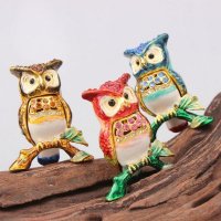 西式合金猫头鹰造型摆件家居装饰摆件动物摆件