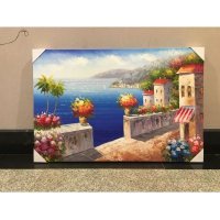 地中海古典浪漫爱琴海油画装饰画壁画