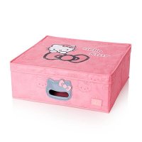 科特豪斯 Hellokitty大号折叠收纳箱 有盖衣服储物箱 棉被收纳箱KT0095