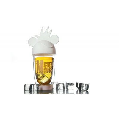 Disney/迪士尼 米奇沁白机车杯DSM-1560 超酷 玻璃水杯300ml