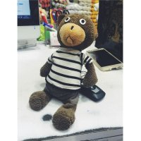 韩版小熊 穿衣熊 横条裙迷你小熊 包包挂件钥匙扣